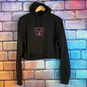 Shane Dawson Hoodie Cropped Black Small